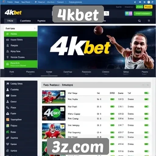 Análise da interface do usuário do site 4kbet